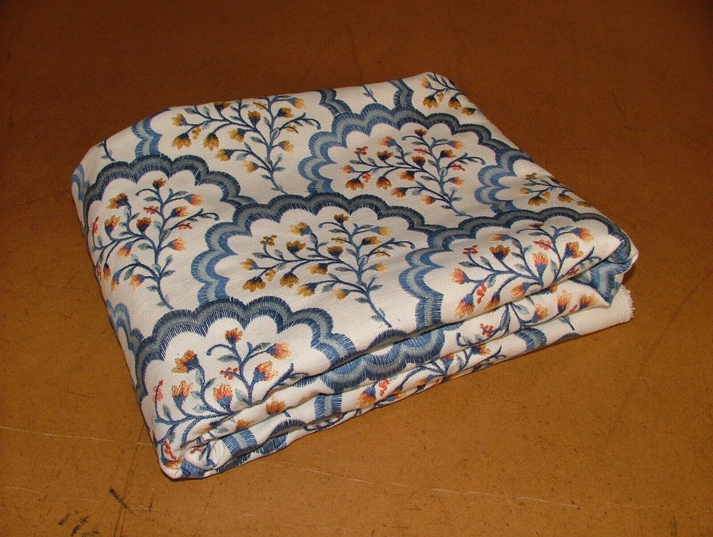 1.7 Metres Aquarius Batik Embroidered Fabric Curtain Upholstery Cushion