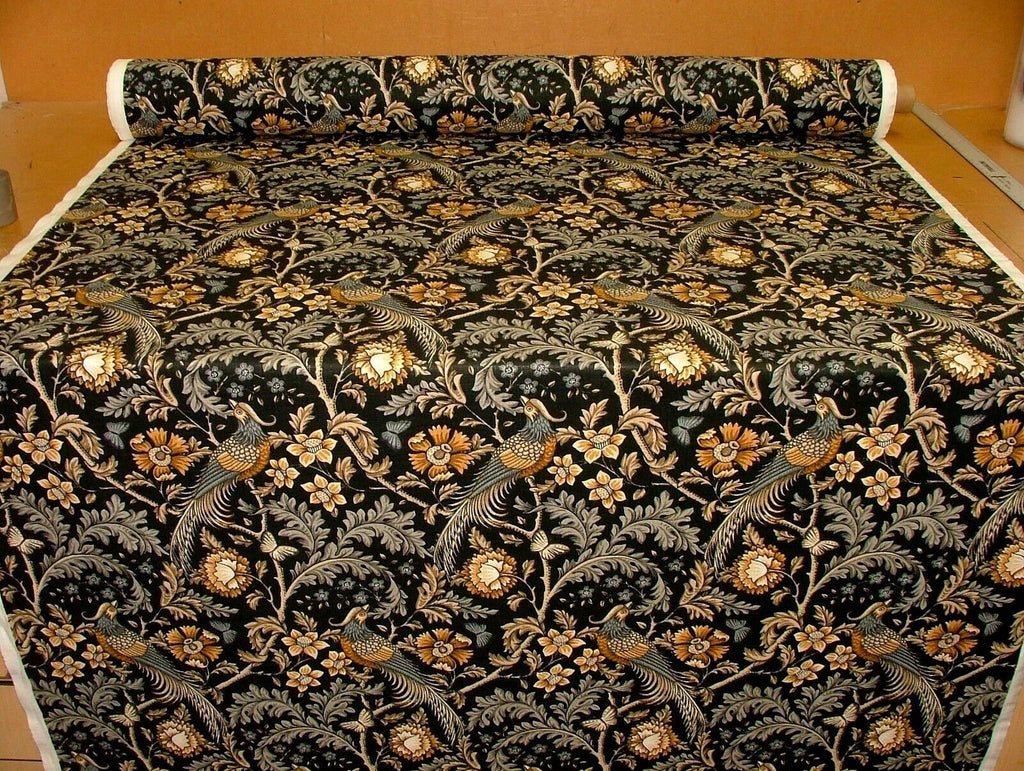 10 Metres Oakmere Saffron Cotton Curtain Upholstery Roman Blind Fabric Morris