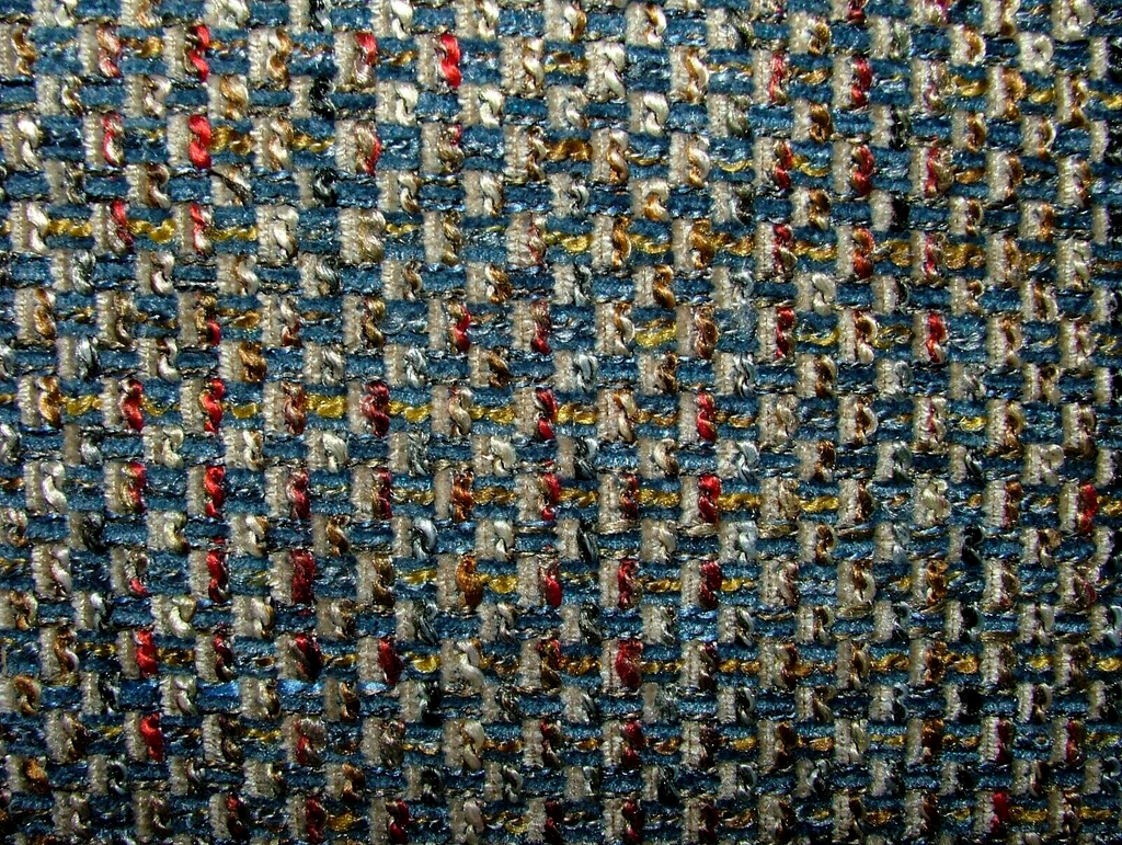 2.1 Metres iLiv Cassiano Indigo Blue Boucle Fabric Upholstery Cushion Curtain