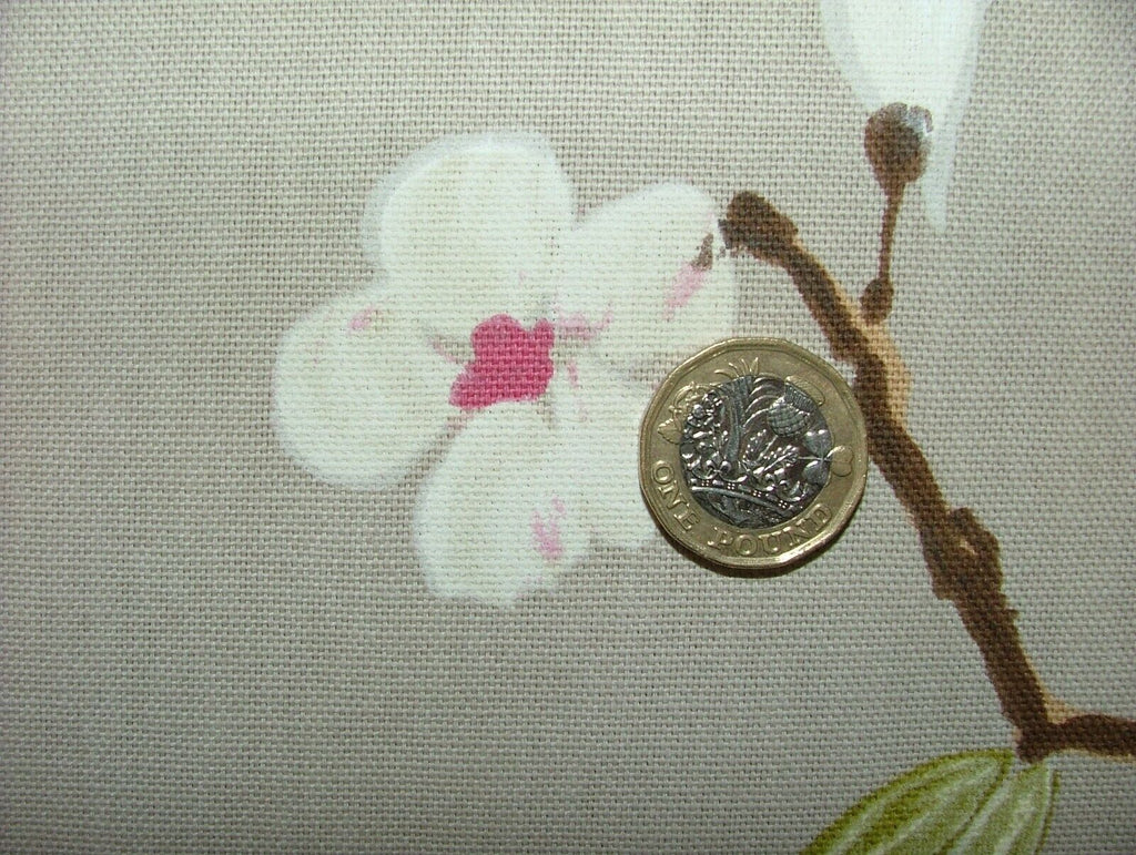 13 Metres Japanese Cherry Blossom Tree Cotton Fabric Curtain Blinds Upholstery
