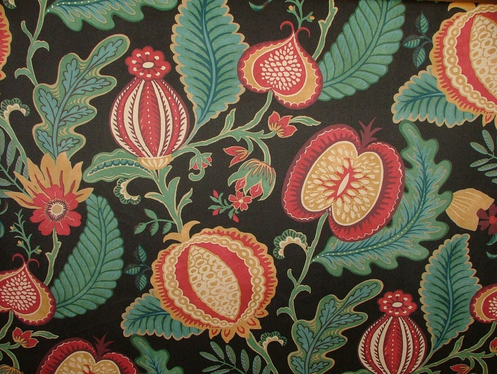 Arts And Crafts Pomegranate Black Velvet Fabric Curtain Upholstery Cushion Use