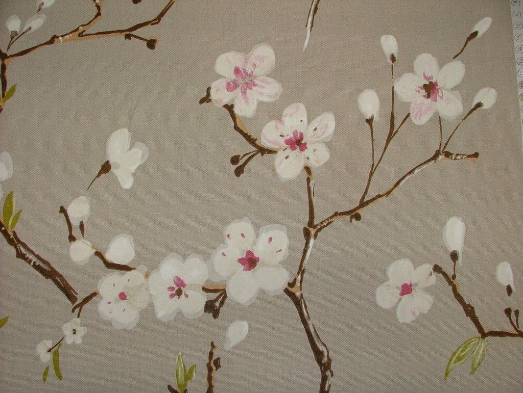13 Metres Japanese Cherry Blossom Tree Cotton Fabric Curtain Blinds Upholstery