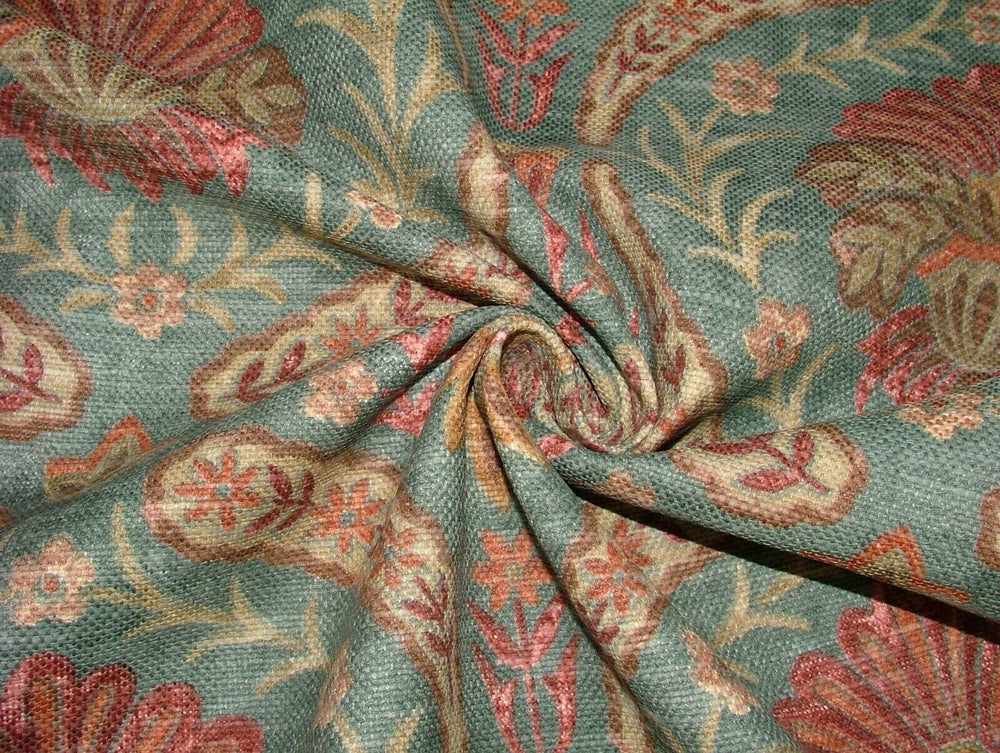 1 Metre iLiv Lucerne Teal Linen Blend Curtain Upholstery Cushion Fabric