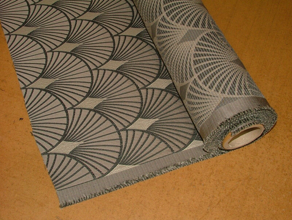 "Art Deco Fan" Jacquard Curtain Upholstery Cushion Use Designer Fabric