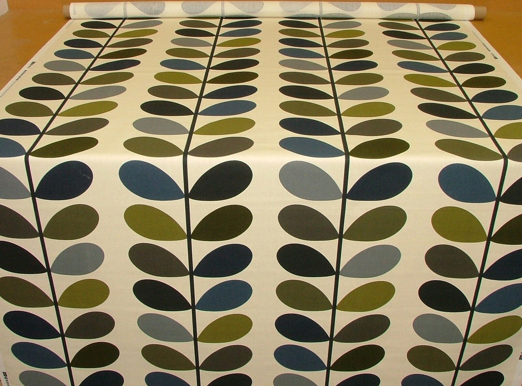 Designer Orla Kiely Multi Stem Moss Cotton Curtain Upholstery Craft Fabric