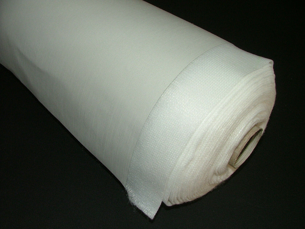 Bonded Interlining With 3 Pass Blackout Thermal Curtain Lining Ivory And White