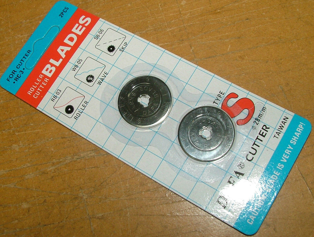 10 x 28mm Replacment Rotary Cutter Blades ** Ideal For Fiskars Olfa Dafa Cutters