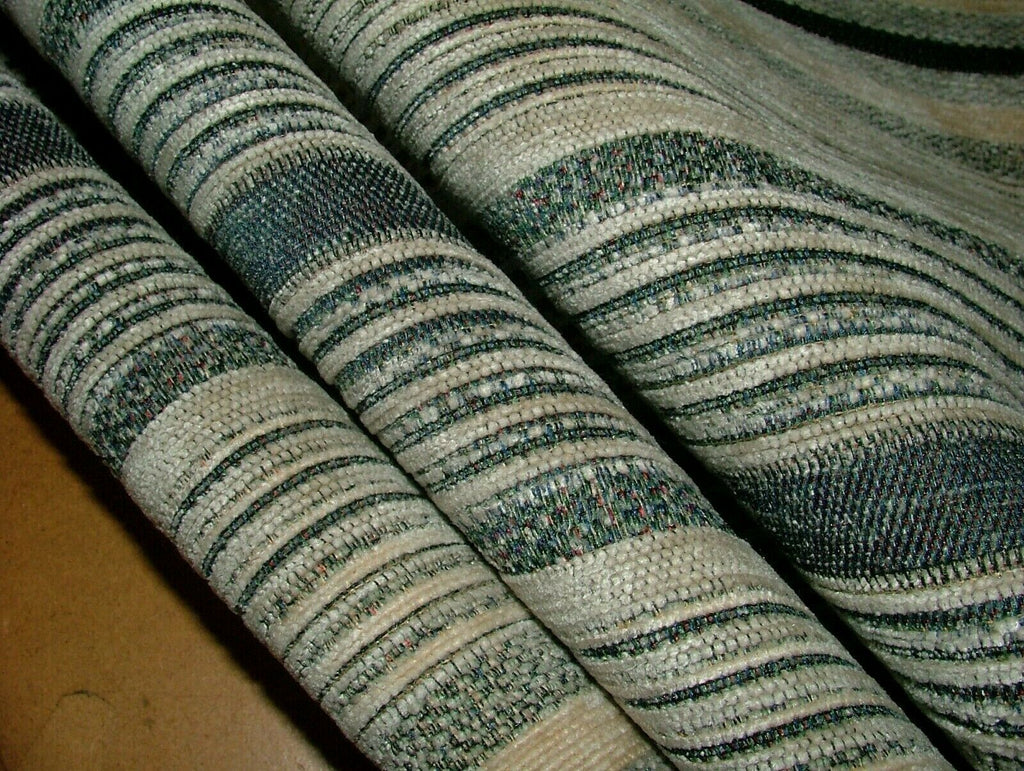 16 Mts Nautical Blue Flame Retardant Chenille Fabric Curtain Cushion Upholstery