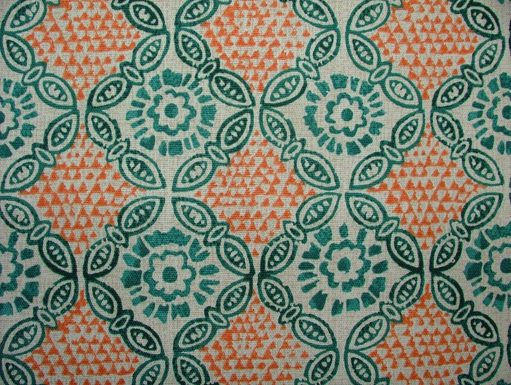Grand Bazaar Seafoam 100% Cotton Curtain Upholstery Cushion Roman Blind Fabric
