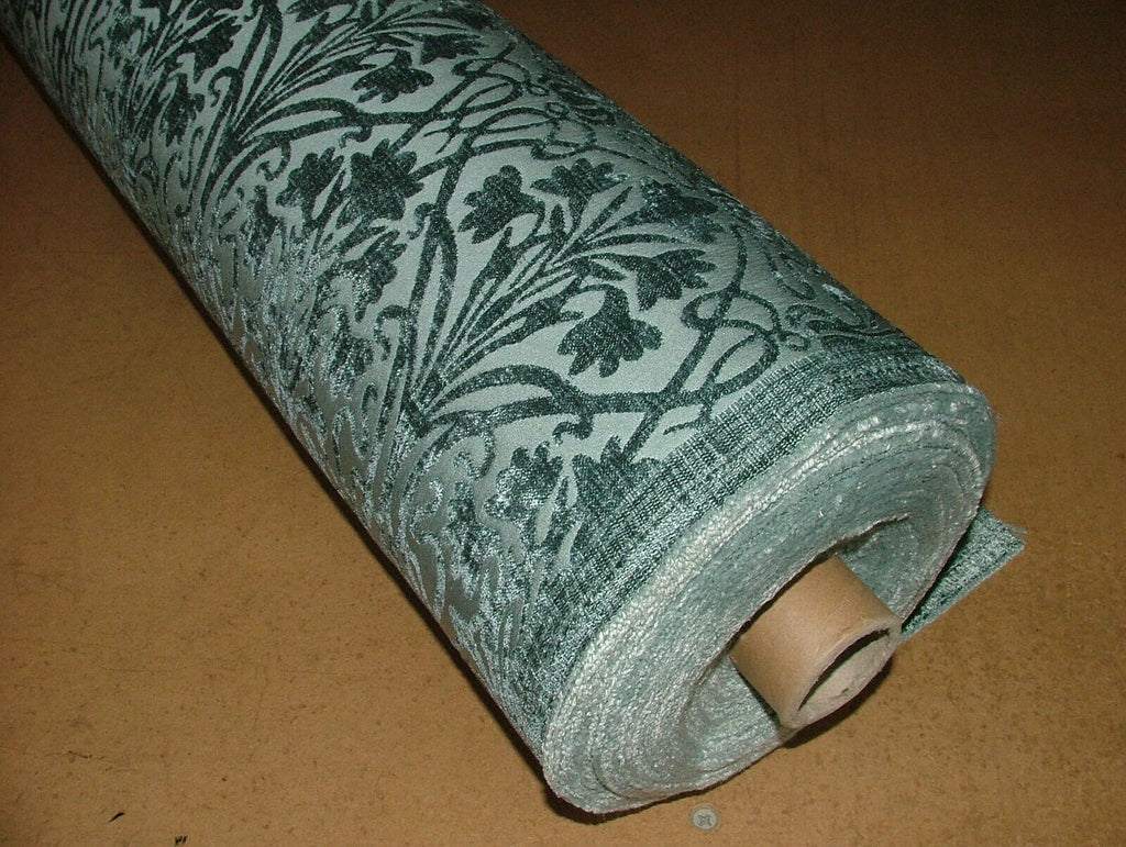 Art Nouveau Verdigris Thick Chenille Fabric Curtain Upholstery Cushion Blinds