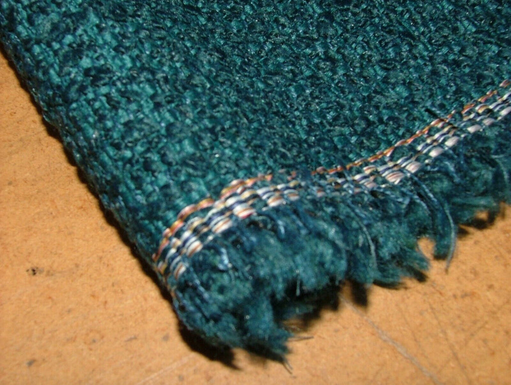 2.5 Metres iLiv Arlo Petrol Textured Woven Fabric Upholstery Cushion Curtain Use