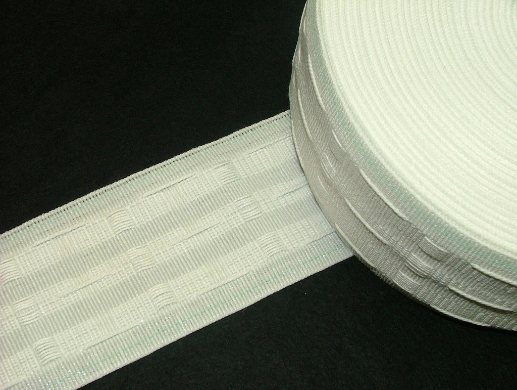 19m Of 3" Pencil Pleat Curtain Heading Tape - Fabric