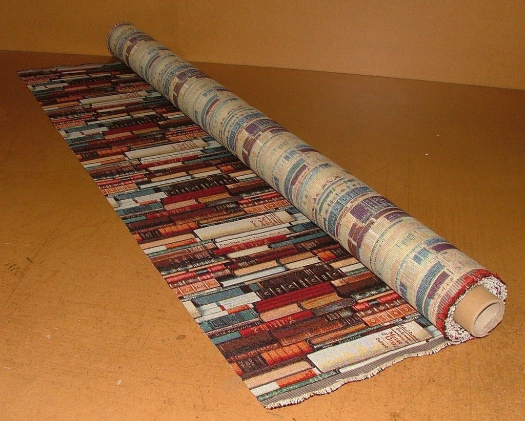 Library Books Tapestry Fabric Curtain Upholstery Cushion Blanket Throws Use