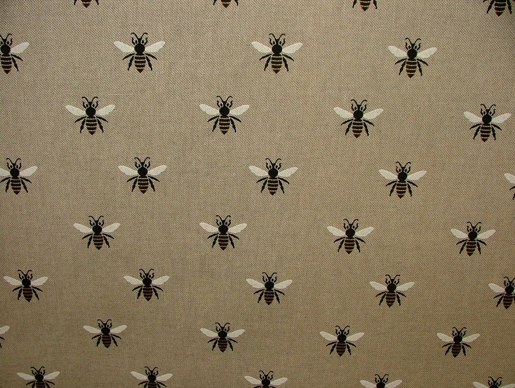 HONEY BEES Fabric Curtain Upholstery Craft Quilting Patchwork Cushion Blind Bags