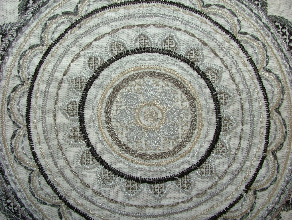 8.8 Metres iLiv Couture Onyx Embroidered Fabric Curtain Upholstery Cushion