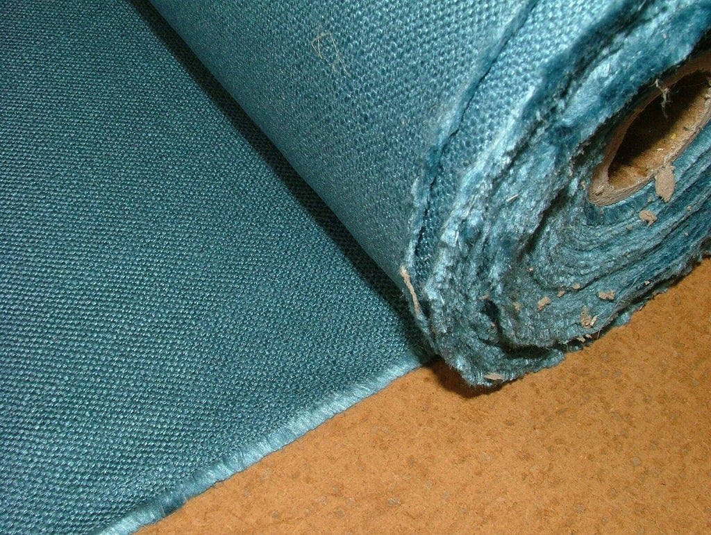 23 Metres Romo Fabric Milani Blue Danube Linen Blend Upholstery Curtain Cushion