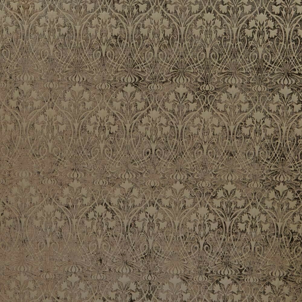 10 Metres Art Nouveau Peat Brown Chenille Fabric Curtain Upholstery Cushion