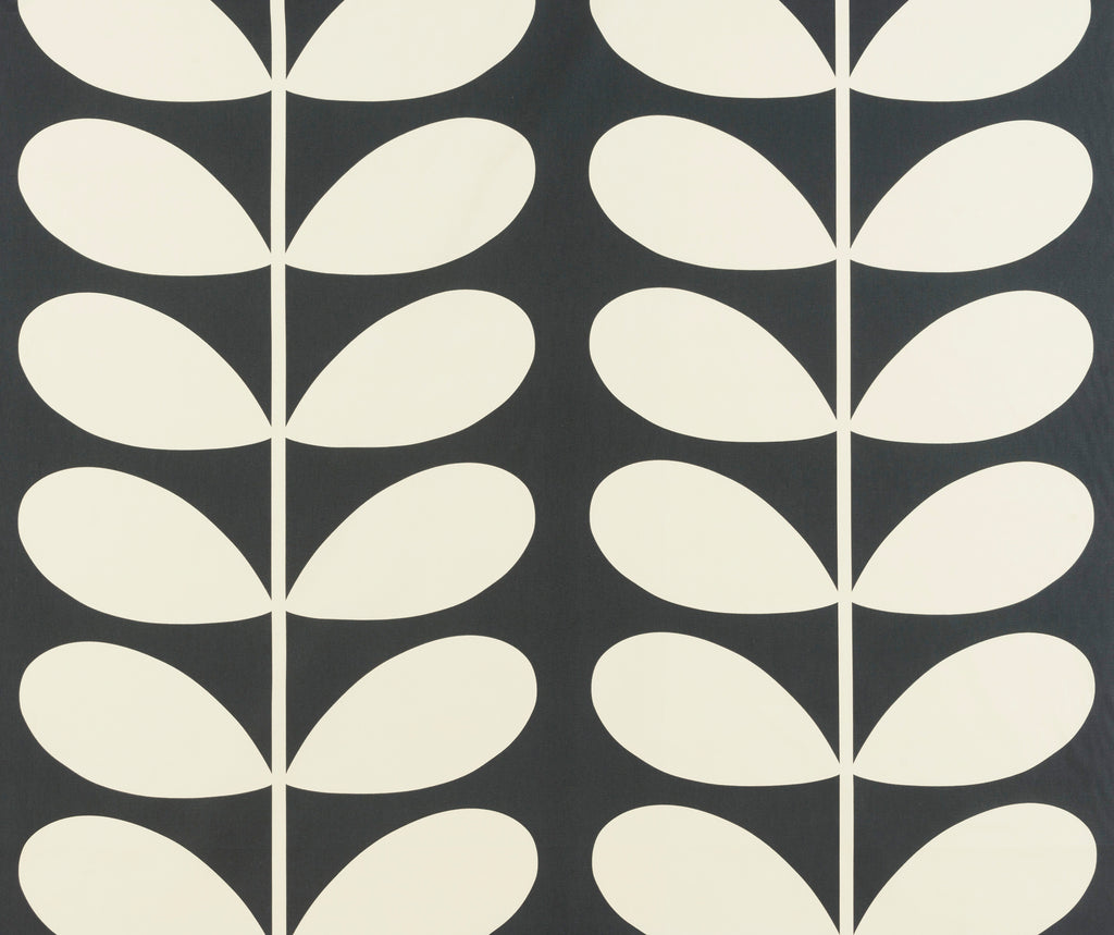 Giant Stem Cool Grey Curtain Upholstery Cushion Fabric Prints Volume 1 By Orla Kiely