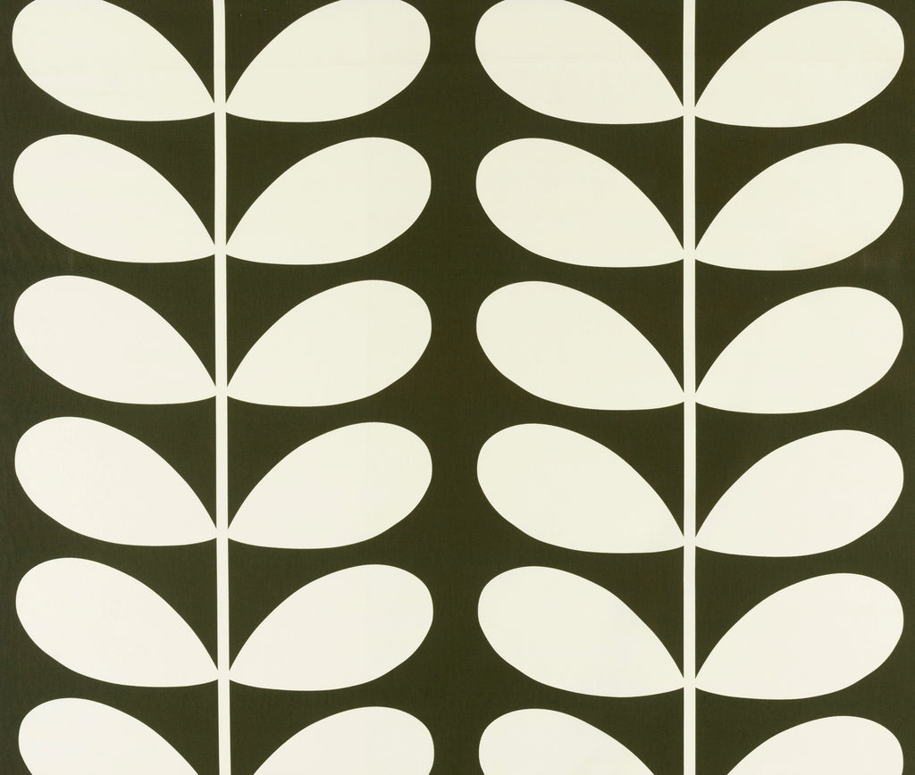 Giant Stem Khaki Curtain Upholstery Cushion Fabric Prints Volume 1 By Orla Kiely