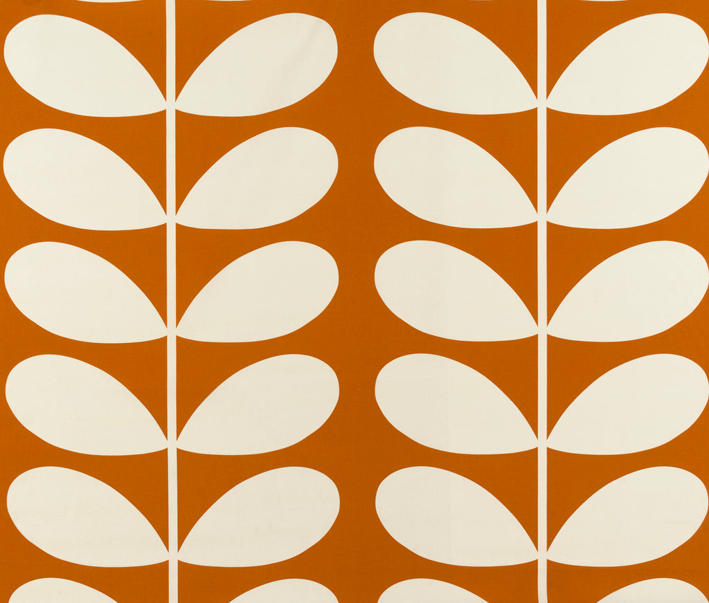 Giant Stem Orange Curtain Upholstery Cushion Fabric Prints Volume 1 By Orla Kiely
