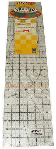 Olfa Non Slip Frosted Patchwork Ruler Various Sizes - Widest Range Available!