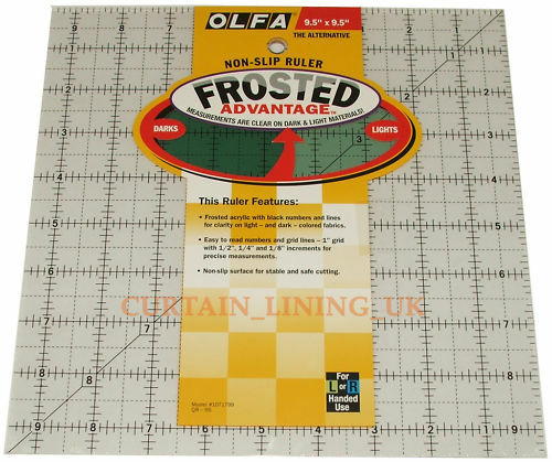 Olfa Non Slip Frosted Patchwork Ruler Various Sizes - Widest Range Available!