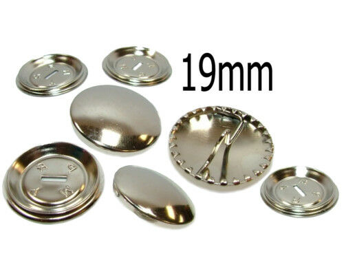 Round Metal Self Cover Buttons 15mm 19mm 23mm 29mm 38mm