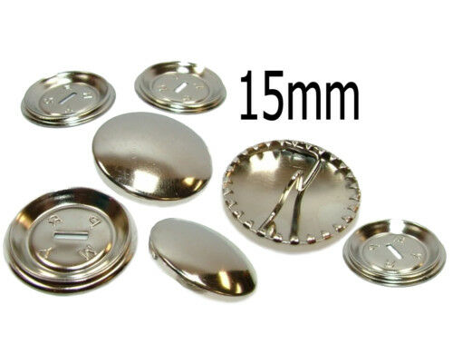 Round Metal Self Cover Buttons 15mm 19mm 23mm 29mm 38mm