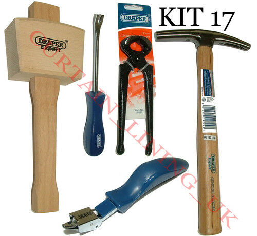 Upholstery Tools Needles & Kits - Webbing Stretcher Tack Lifter Staple Hammer